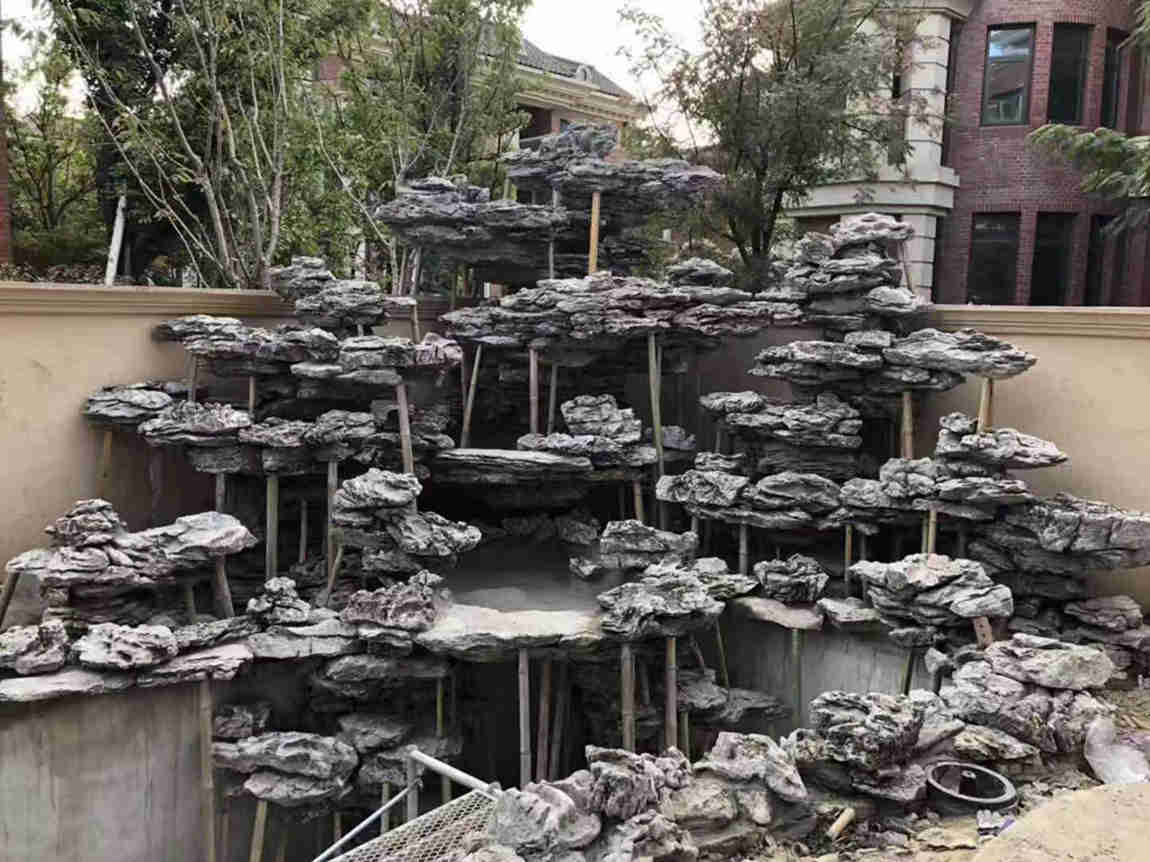 魚(yú)池假山、水池假山、庭院假山、設(shè)計(jì)假山