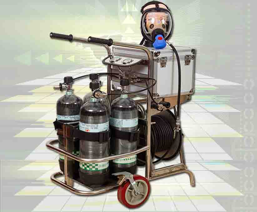 移動(dòng)式長(zhǎng)管呼吸器推車式長(zhǎng)管呼吸器呼吸器2瓶4瓶長(zhǎng)管移動(dòng)供氣源