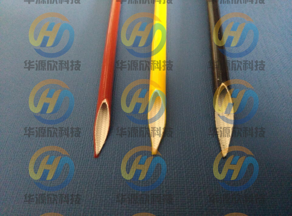 深圳華源欣內(nèi)膠外纖白色 黑色纖維套管，耐壓4kv，規(guī)格齊全