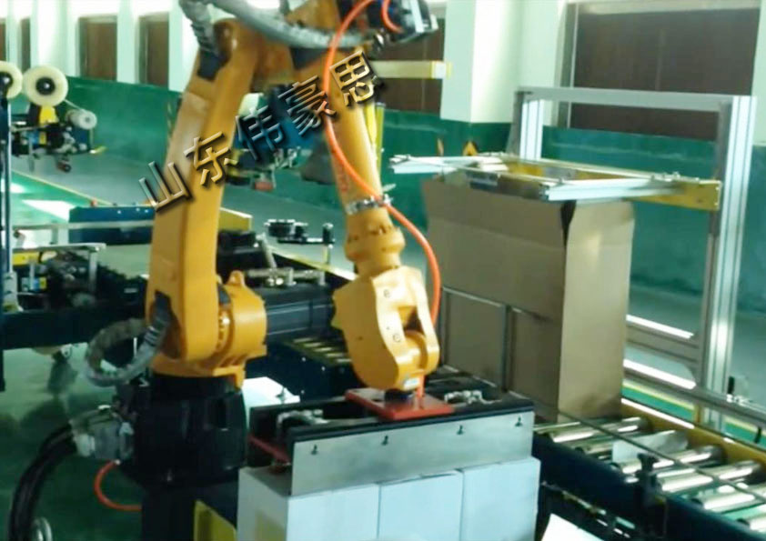 長箱機械手碼垛機采購 山東智能工業(yè)機器人制造商