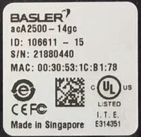 巴斯勒 彩色工業(yè)相機