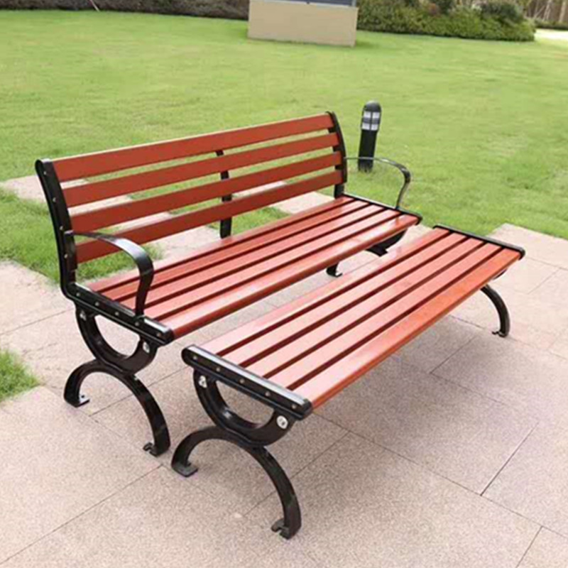 戶外休閑排椅 木質(zhì)座椅靠背鑄鋁椅 廠家供應銷售