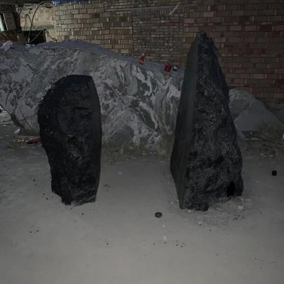 宜春黑山石四合景觀黑山石基地黑山石異形加工？