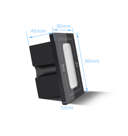 【R7-QR】二維碼門禁讀卡器-產(chǎn)品尺寸 【R7-QR】二維碼門禁讀卡器-產(chǎn)品尺寸