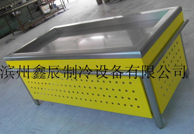 超市冰臺(tái)，不銹鋼冰鮮臺(tái)，可移動(dòng)冰臺(tái)