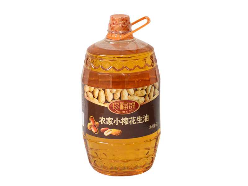 珍福錦花生油 壓榨一級(jí)5L花生油 山東孫鵬商貿(mào)