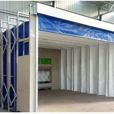 移動伸縮房 軌道式工業(yè)機械家具廠噴漆涂裝