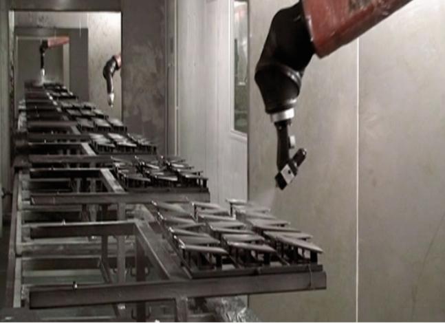 汽車內(nèi)飾件無塵噴涂線