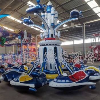 廣場公園受歡迎兒童游樂設備價格，新型雙層自控飛機旋轉升降廠家