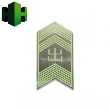 廣州地鐵站廳逃生嵌入發(fā)光不銹鋼地標(biāo)，夜光不銹鋼消防標(biāo)識(shí)