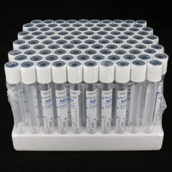 白色管帽無(wú)添加劑PET材質(zhì)真空采血管_抽血管_普通血清管